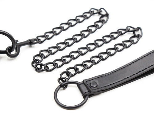 Ошейник «Black leather Bondage Collar»